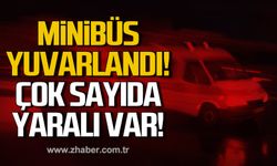 Zonguldak'ta minibüs yuvarlandı! Çok sayıda yaralı var!