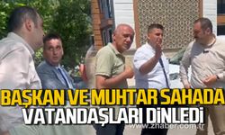Altuğ Dökmeci ve Levent Karadağ sahada! Vatandaşları dinledi!