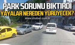 Zonguldak'ta park sorunu bıktırdı! "Yayalar nereden yürüyecek?"