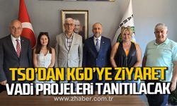 TSO Başkanı Metin Demir'den KGD Başkanı Bahaddin Arı'ya ziyaret