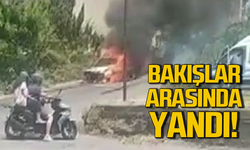 Ereğli'de araç yangını paniğe neden oldu