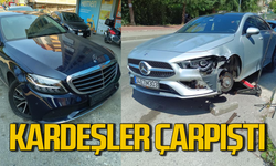 Zonguldak’ta ilginç kaza: Lüks araçlar çarpıştı!