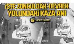 Zonguldak-Devrek yolundaki kaza anı! Yaralılar var