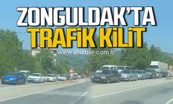 Bayram göçü başladı! Zonguldak'ta trafik kilitlendi!