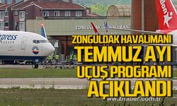 Zonguldak Havalimanı Temmuz ayı uçuş takvimi açıklandı!
