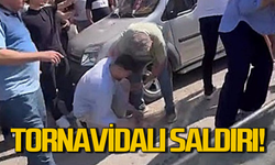 Çarşının ortasında büyük arbede: Tornavida ile saldırdı!