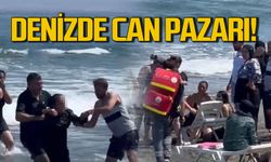 Akçakoca'da 3 çocuk ve anneleri boğulma tehlikesi geçirdi!