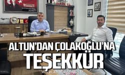 Kamil Altun Ahmet Çolakoğlu'na teşekkür etti!