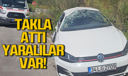 Otomobil uçuruma yuvarlanmaktan son anda kurtuldu: Çok sayıda yaralı var!
