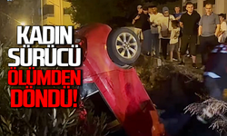 Zonguldak’ta kadın sürücü ölümden döndü!