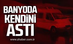 Devrek'te şok! Banyoda kendini astı!