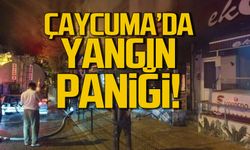 Çaycuma'da yangın paniği! İş yeri küle döndü!