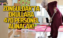 Zonguldak'ta okullara 470 personel alınacak!