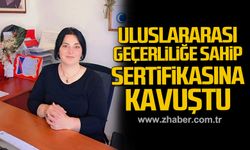 Ayşe Demircan uluslararası geçerliliğe sahip sertifikasına kavuştu!