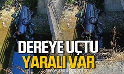 Zonguldak-Ankara yolunda kaza! Dereye uçtu!