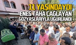 Enes Taha Çağlayan gözyaşlarıyla uğurlandı!