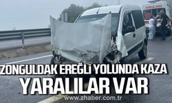 Zonguldak-Ereğli yolunda kaza! Yaralılar var
