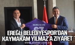 Kdz. Ereğli Belediyespor Kaymakam Fatih Yılmaz’ı ziyaret etti!