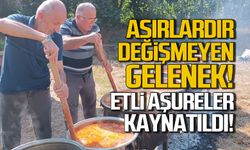 Zonguldak'ta asırlardır değişmeyen gelenek! Etli Aşure