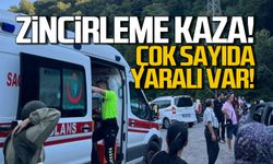 Gökgöl'de zincirleme kaza! Çok sayıda yaralı var!