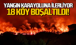 Karabük'te yangın karayoluna ilerliyor: 18 köy boşaltıldı!