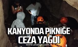 Karabük'te kanyonda piknik yapan 5 kişiye ceza yağdı!