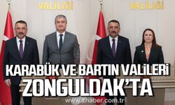 Karabük ve Bartın Valileri Zonguldak'ta