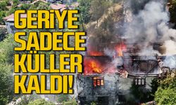 Karabük'te yangın! Sadece külleri kaldı!