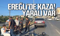 Kdz. Ereğli'de kaza! Motosiklet sürücüsü hastanelik oldu