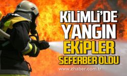 Kilimli'de bir evde yangın çıktı! Ekipler seferber oldu!