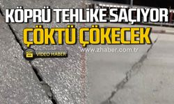 Zonguldak Alaplı’da köprü tehlike saçıyor!
