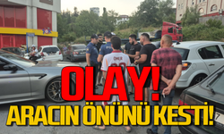 Ereğli’de aracın önünü kestiler: Polis olay yerinde!
