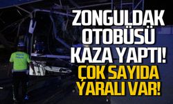 Zonguldak otobüsü kaza yaptı! Çok sayıda yaralı var!