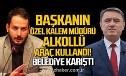 Tahsin Erdem'in özel kalem müdürü alkollü araç kullandı! Belediye karıştı!
