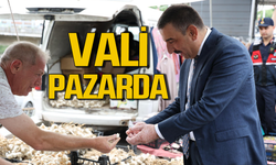 Vali pazarcı esnaflarının derdini dinledi!