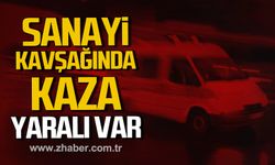 Çaycuma'da Sanayi Kavşağında kaza! Yaralı var