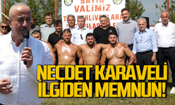 Necdet Karaveli Dağköy güreşlerine ilgiden memnun!