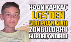 Kaan Kapkaç LGS’den 500 puan aldı Karaelmas gururlandı!