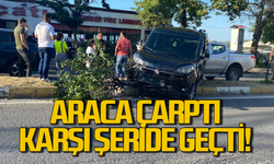 Zonguldak sahil yolunda kaza!