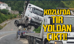 Kozlu’da tır bariyerleri aştı!