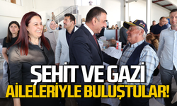 Zonguldak protokolü şehit ve gazi aileleriyle buluştu