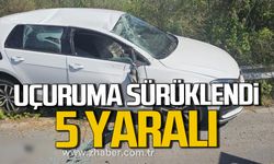 Bartın'da otomobil uçuruma sürüklendi! 5 yaralı