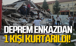Balıkesir depreminde bina enkazından 1 kişi sağ olarak kurtarıldı
