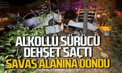 Bartın'da alkollü sürücü dehşet saçtı! Ortalık savaş alanına döndü!