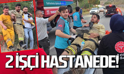 Karabük'te yangında yaralanan 2 işçi hastaneye kaldırıldı