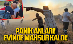 Panik anları böyle görüntülendi: Evinde mahsur kalan vatandaşı Jandarma kurtardı!