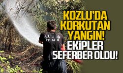 Kozlu'da korkutan yangın! ekipler seferber oldu!