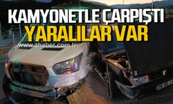 Karabük'te kamyonet ile otomobil çarpıştı! Yaralılar var