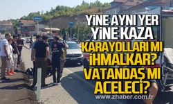 Çaydeğirmeni'nde yine aynı yer yine kaza! Karayolları mı ihmalkar? Vatandaş mı aceleci?