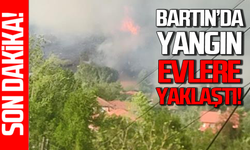 Bartın'da orman yangını: Evlere ilerleyen yangın kontrol altında!